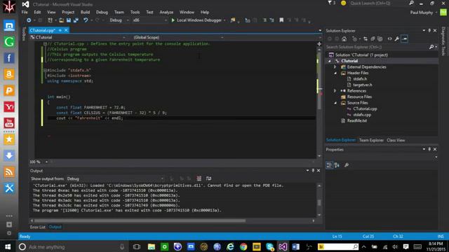 C++ How to Create a Fahrenheit to Celsius Temperature Program смотреть онлайн