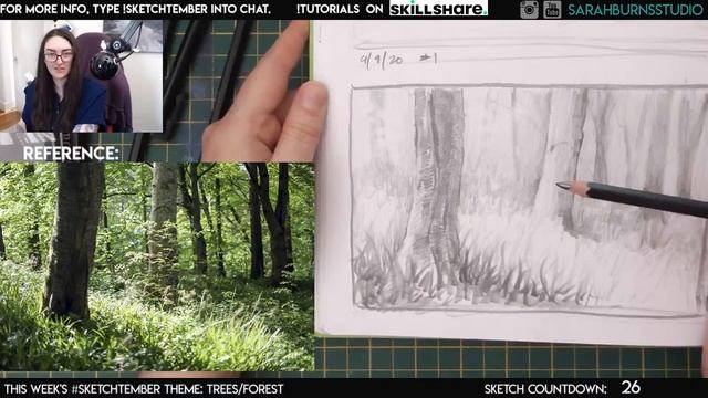 Sketching Trees and Forests ✶ #sketchtember #sketchtember2020sb смотреть онлайн
