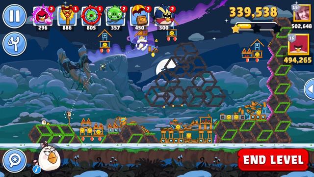 Angry Birds Friends Level 2 Tournament 1358 three stars NO POWER-UP walkthrough 2024-02-19 смотреть онлайн