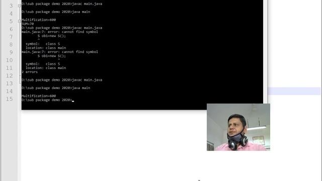 4BCA Java(create user define sub package and import sub package) смотреть онлайн