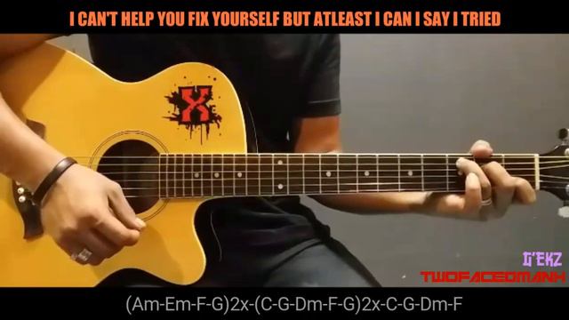 Scars - Papa Roach (Guitar Cover With Lyrics & Chords) смотреть онлайн