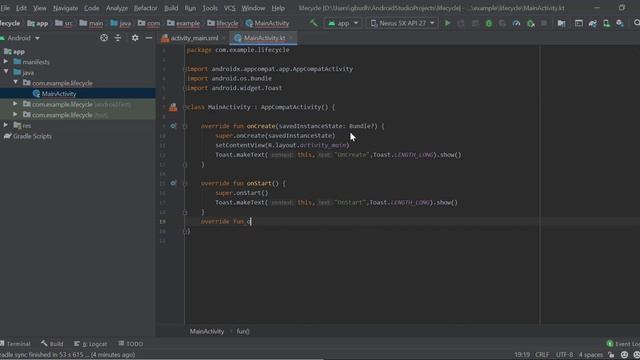 TYIT ADVANCED MOBILE PROGRAMMING PRAC-3(Activity Lifecycle)-KOTLIN смотреть онлайн