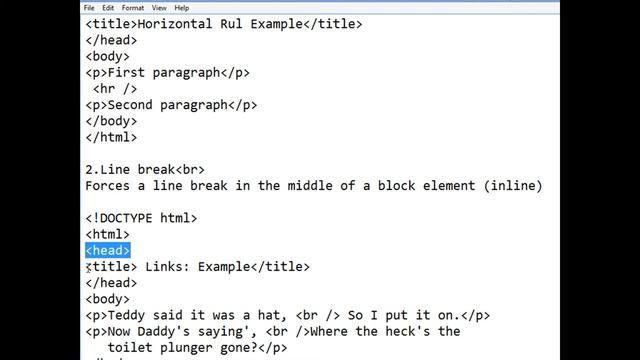 Lecture3 Horizontale Rule or Line break смотреть онлайн