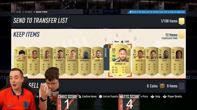 I PACKED NEYMAR AGAIN BUT HE DIDN'T BELIEVE ME!! - FIFA 23 PACK OPENING смотреть онлайн