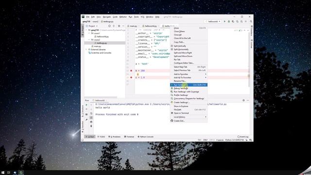 Debug d'un code avec PyCharm смотреть онлайн