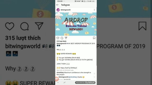 Nhận 100 BWN token ($20) với Bitwings Airdrop смотреть онлайн