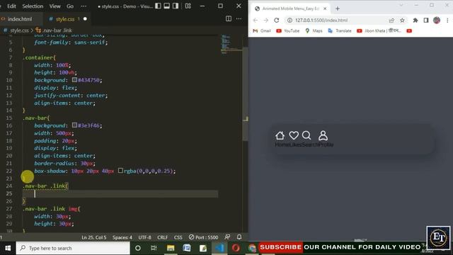 How To Make A Mobile Navigation Bar Using HTML CSS And JavaScript | Mobile Menu Design смотреть онлайн