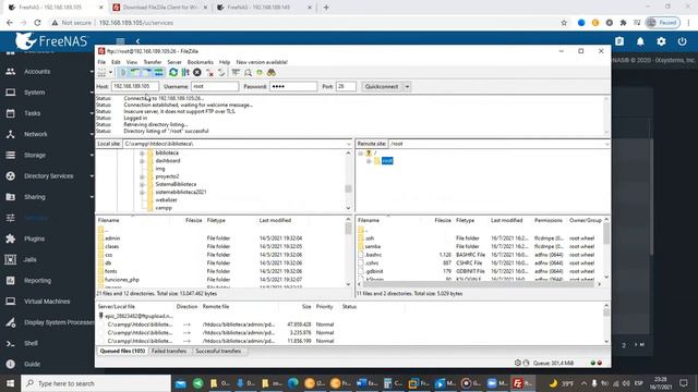 FTP FREENAS 2021 VMWARE