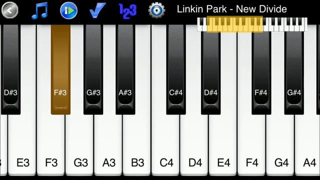 Linkin Park - New Divide - How to Play Piano Melody смотреть онлайн
