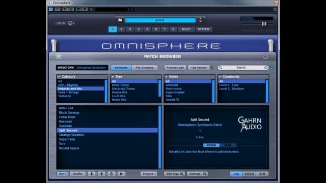 Omnisphere Symbiosis - Walkthrough (Impacts and Hits) смотреть онлайн