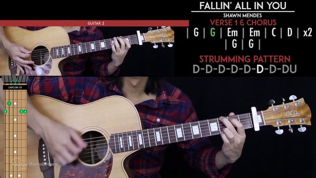 FallIn' All In You Guitar Cover Acoustic - Shawn Mendes 🎸 |Tabs + Chords| смотреть онлайн