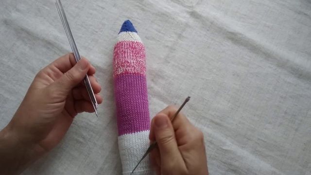 MaTusy. About knitting. Валик "Карандаш" из 100% хлопковой пряжи. смотреть онлайн