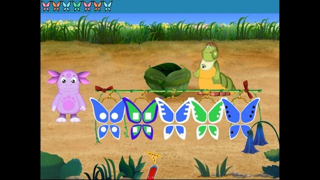 Лунтик Развивающие игры Часть 2: Крылья бабочек. смотреть онлайн