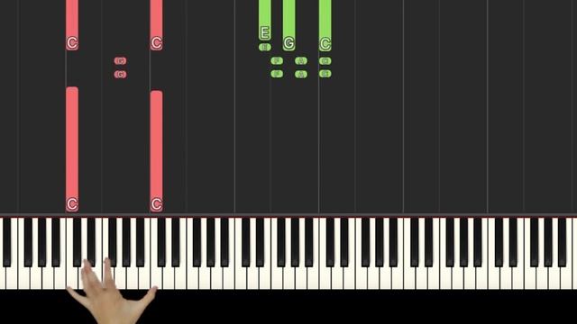 How to play "INSIDE THE CASTLE WALLS" from Super Mario 64 [Piano Tutorial] [Video Game Music] смотреть онлайн