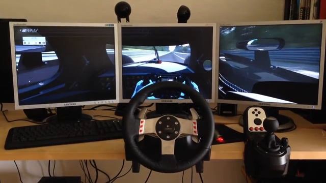 Project Cars Trible 5:4 Monitor Setup Le Mans смотреть онлайн