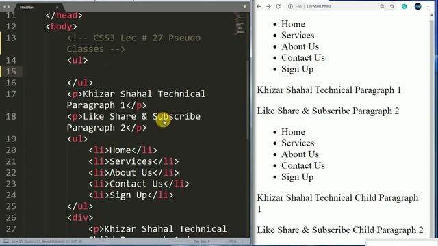 Lec # 27 Pseudo Classes in CSS3 Urdu Hindi only-child, only-of-type, empty, not, lang, target CSS3 смотреть онлайн