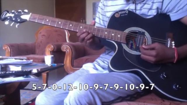 EASY TITANIC Theme Song SINGLE STRING on GUITAR For Beginners смотреть онлайн