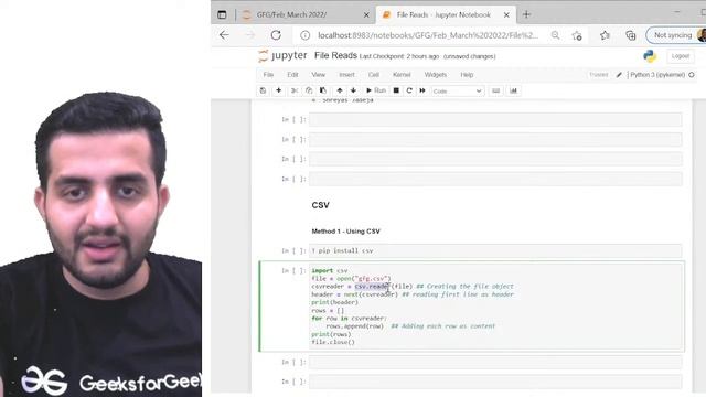 Complex file types as Dataset | Data Analysis in 3 Weeks | Arpit Jain | GeeksForGeeks Python смотреть онлайн