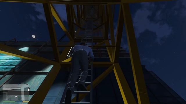 ГТА 5 Длинная лестница и прыжок с парашютом смотреть онлайн