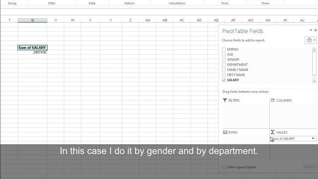 Create a pivot table in Excel 2013 смотреть онлайн