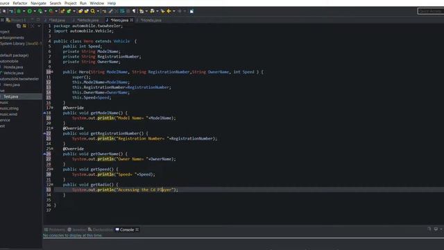 Java program for automobiles смотреть онлайн