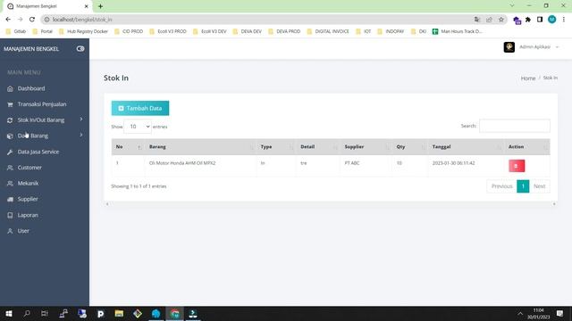 Aplikasi Manajemen Bengkel PHP смотреть онлайн
