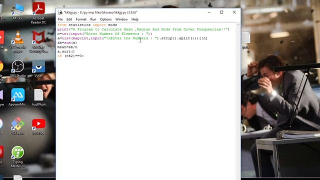 Python Program to calculate Mean Median Mode Simple python programs 5 minutes programs by python смотреть онлайн
