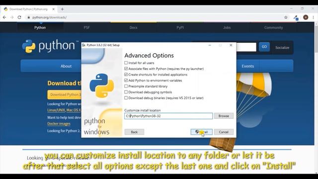 how to install python 3.8.2 on windows смотреть онлайн