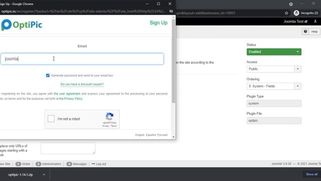 Joomla: OptiPic CDN - install and setup extension смотреть онлайн