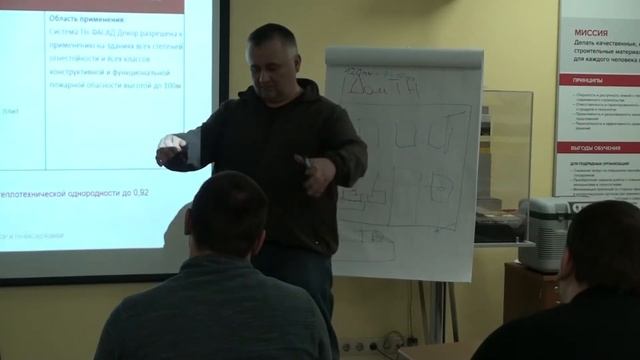 Выравнивание фасада за счёт изменения толщины утеплителя вовремя его приклейки на фасад смотреть онлайн