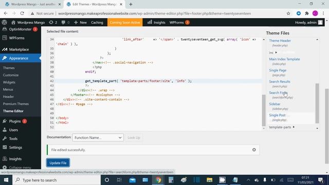 Quickest way to remove Copyright text from footer in Wordpress Twenty Seventeen Theme etc смотреть онлайн