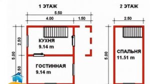 Проект одноэтажного дома 30 квадратных метров (№-130)