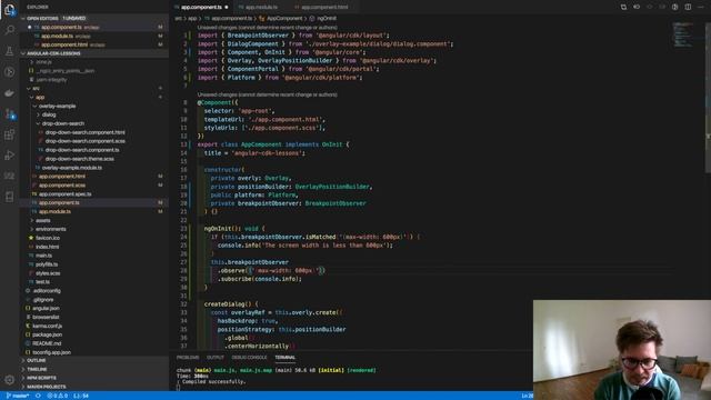 Angular CDK - Layout tutorial (BreakpointsObserver & Platform/Browser detection) [Angular 10, 2020] смотреть онлайн