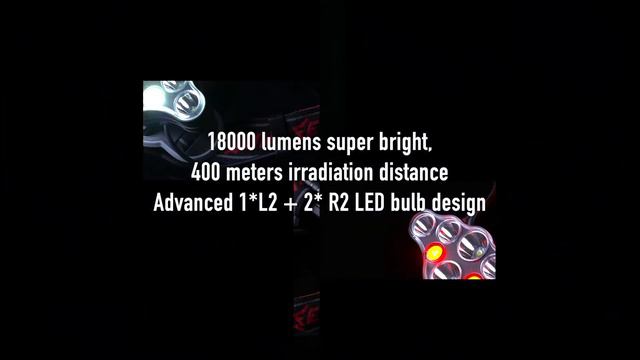 Victoper V8000 Super Bright Head Torch - 18000 Lumens