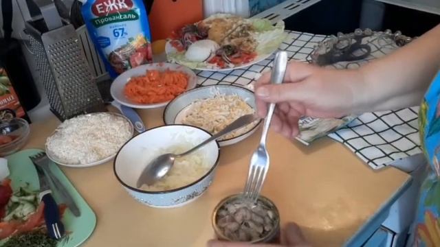 Рыбный день ! Салат «Полтавский» смотреть онлайн