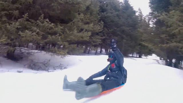 бобслей на Горнолыжной Базе Каракол, Одна из чёрных трас .🏂👍 смотреть онлайн