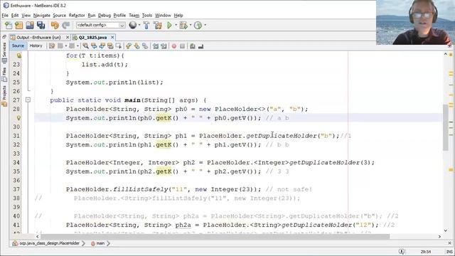 A Generic type which contains a parameterized method (enthuware.ocpjp.v8.2.1825) смотреть онлайн