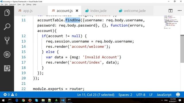 Login Form with Express Framework and MongoDB смотреть онлайн