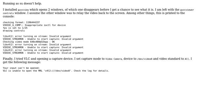 Ubuntu: Error playing video from TeckNet webcam смотреть онлайн