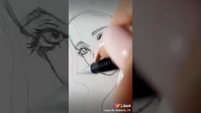 Рисунок карандашом девушка - Эльф смотреть онлайн