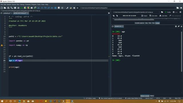 Dealing with Nan / missing Values in python #excel #numpy |Data Science #pandas #python #datascienc смотреть онлайн