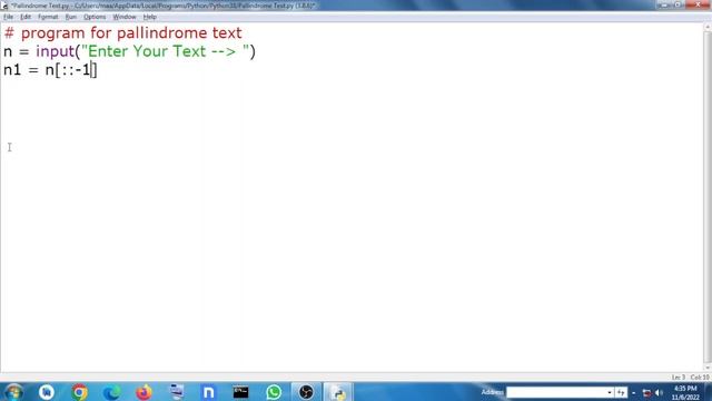 Palindrome Text in Python | Python| Binary 2.0 смотреть онлайн