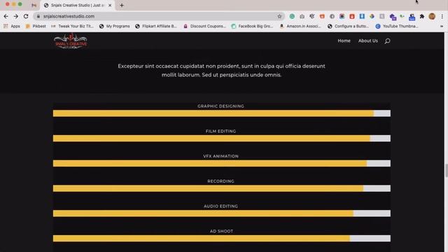 Creative Studio Website Developed on WordPress (Snjals Studio) смотреть онлайн