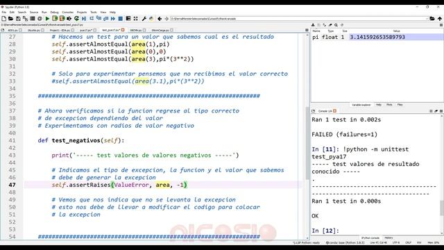 Unit test excepciones - 18 - Python Avanzado tutorial en español смотреть онлайн