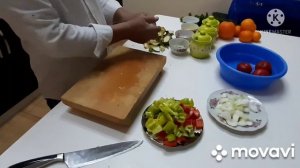 Куриные крылышки в тандыре с армянским гарниром.