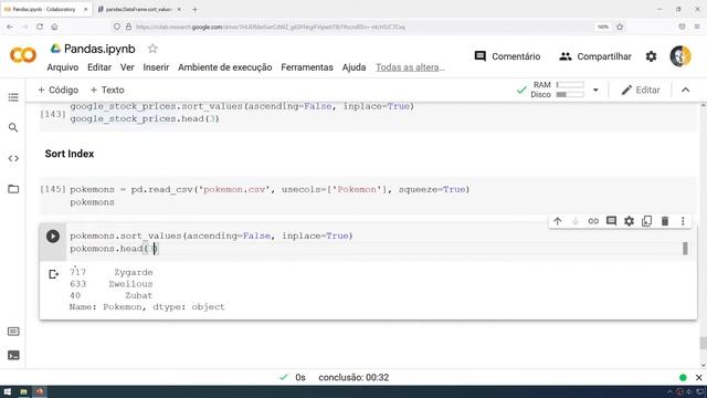 PANDAS #2 - HEAD, TAIL, FUNCTIONS, ATTRIBUTES, SORT VALUES, SORT INDEX, IN, GET смотреть онлайн