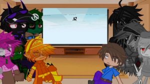 Monster school reacts to animator vs animation V || avm || gacha || + bonus ||