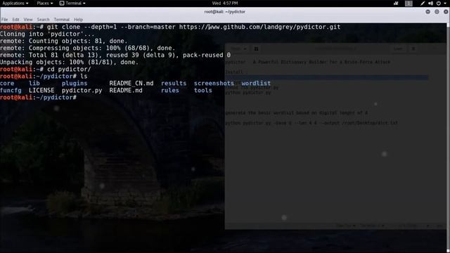 pydictor - A Powerful Dictionary Builder for a Brute Force Attack смотреть онлайн