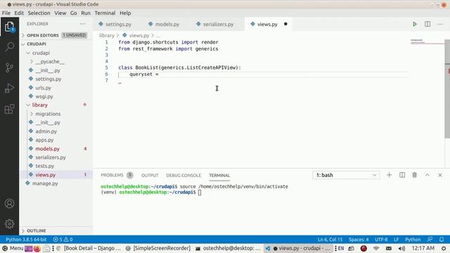 Django Rest CRUD API | Serializer & Generic views | GET, POST, PUT & DELETE | Django CRUD API смотреть онлайн