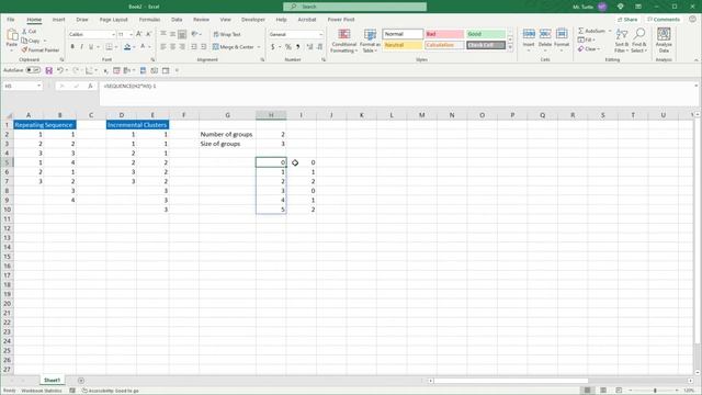 Creating a Repeating Sequence of Numbers in Excel смотреть онлайн